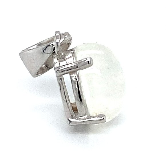 Moonstone 5.15ct Platinum Solid Silver Pendant - Picture 4 of 7